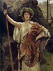 Bacchus Paintings - The Priestess of Bacchus by John Collier